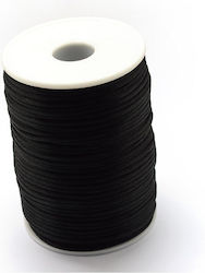 Rat Tail Cord Black 1.5mm 100 meters
