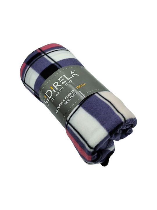 Sidirela Zeta Decke Fleece Einzeln 150x200cm Li...