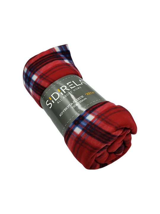 Sidirela Zeta Decke Fleece Einzeln 150x200cm Ro...