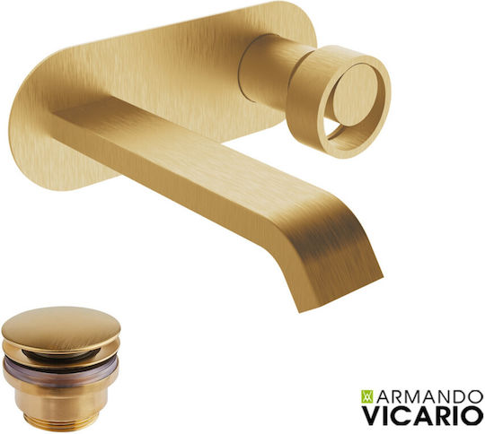Armando Vicario Built-in Faucet Mixer for for Bathroom Sink Gold