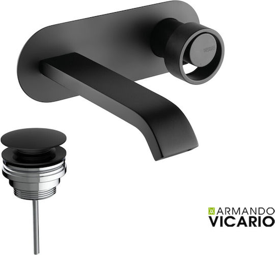 Armando Vicario Built-in Faucet Mixer for for Bathroom Sink Black