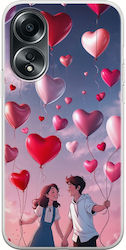 Valentinstag Herzballons im Himmel Oppo A78 4G Flexibles TPU Transparentes Silikonhülle Valentinstag Herzballons im Himmel Oppo A78 4G Flexibles TPU Transparentes Silikonhülle