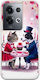 Θήκη Valentine's Day Romantic Cat Dog Date Oppo Reno 8 Pro 5g Flexible Tpu Διάφανη Σιλικόνη