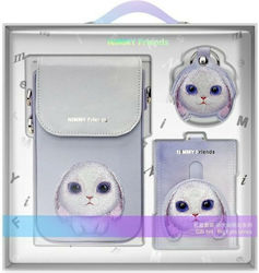 Nimmy Set 3in1 Phone Bag + Wallet + Locator Case Purple Big Eyed Pet 2.0 Rabbit Nimmy Set 3in1 Phone Bag + Wallet + Locator Case Purple Big Eyed Pet 2.0 Rabbit