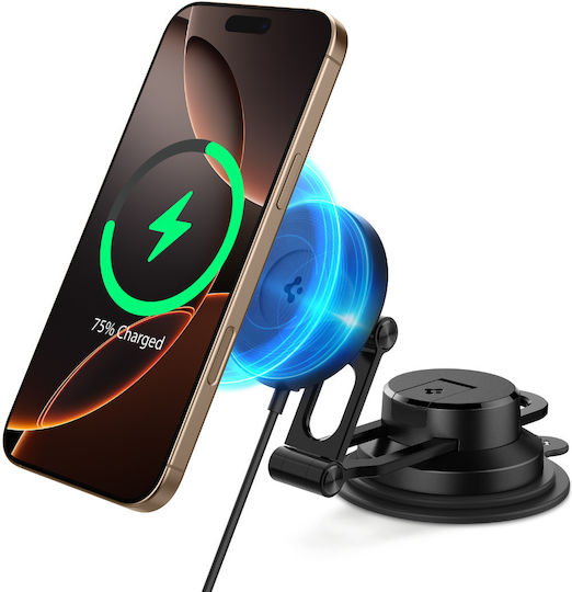 Spigen SGP OneTap Pro 4 Qi2 Car Mobile Mount with Magnet and Wireless Charging MagSafe Black