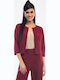 BelleFille Damen Blazer Burgundy