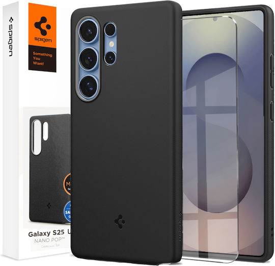 Spigen Nano Pop (MagFit) Back Cover Σιλικόνης 0.3mm Black Sesame (Galaxy S25 Ultra)