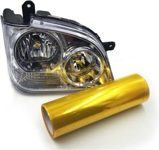 Yellow Protective Film Headlights Taillights Dimensions 60 Cm X 10m Protects Against Scratches Chemicals Uv Radiation Extreme Weather Conditions Reduces Risk Yellowing Cracking