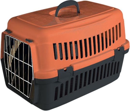 Orange Dog Transport Cage 48x48x32.5cm