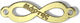 Plexiglas-Verbinder Unendlichkeit März Gold 32mm 8 Stück
