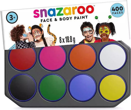 Snazaroo Makeup Colour Palette 8x18ml Ass Colours 791060