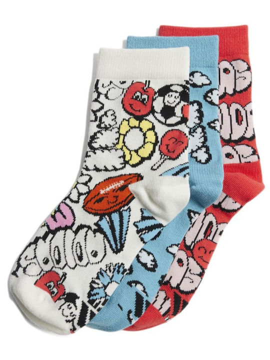 adidas Kids' Socks Sport Performance Colorful 3 Pairs