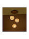 GloboStar Illumio Hängelampe Gold Kugel mit Fassung E27 30x30x70cm.