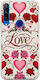 Valentine's Day Vintage Love Blooms Huawei Honor 9x Flexible TPU Transparent Silicone Case