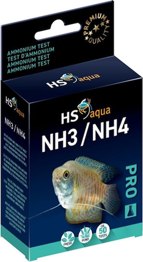HS Aqua Test Ammonia NH3/NH4 Test for Fresh and Saltwater