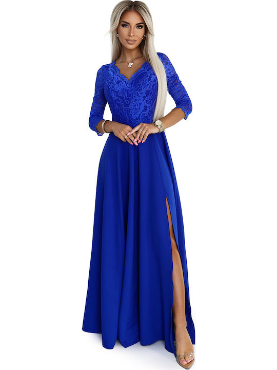 Numoco Maxi Kleid für Hochzeit / Taufe Cornflow...