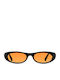 Meller Malaika Unisex Sunglasses with Black Plastic Frame and Orange Lens ML-TUTORANGE