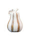 Dovleac Decorativ de Masă Fylliana Fl1374 Polirășină Alb-Auriu 12x12x18cm