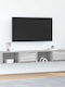 Vidaxl TV-Möbel 2 Stück 80x31x25,5 cm Holzwerkstoff Grau