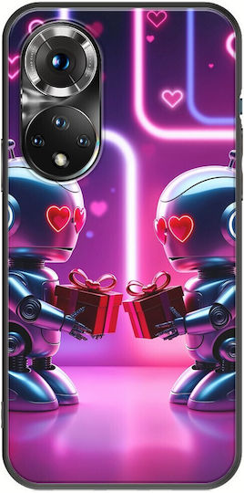 Θήκη Valentine's Day Futuristic Lovebots Huawei Nova 9 Black Tpu Μαύρη Σιλικόνη