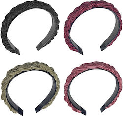 Satin Braided Headband 4teen4ty 401320 12 Pcs