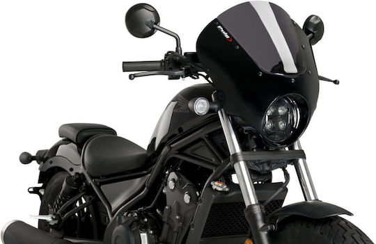Puig Dark Night Semi-fairing Honda CMX 500 Rebel 20 Black Matte Dark Tinted Windshield