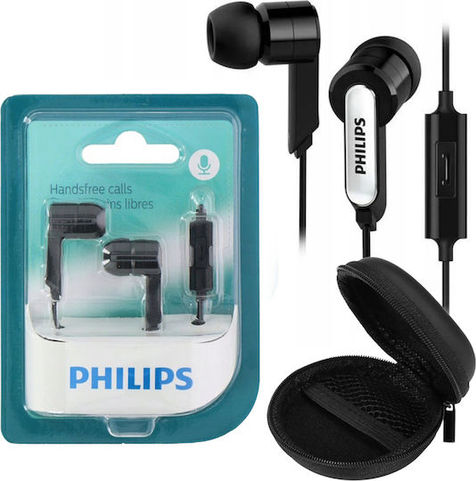Philips SHE1405BK/10 În ureche Handsfree cu două căști cu mufă 3.5mm Negru