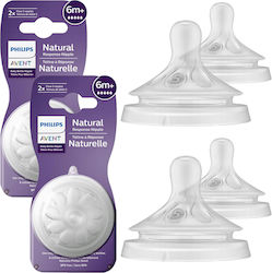 Philips Natural Response Θηλές Σιλικόνης για 6m+ 2τμχ