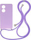 Back Cover Σιλικόνης Λουράκι Λιλά Tcl 50 5g