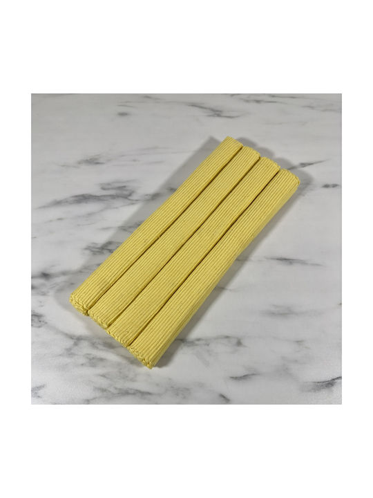 Fabric Placemats Yellow 4pcs