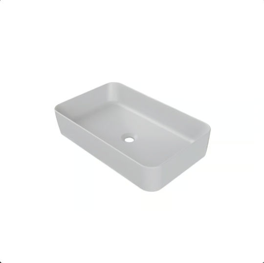 Cerastyle Hera Επικαθήμενος Νιπτήρας Πορσελάνης 60x38x12.5cm Λευκό Ματ