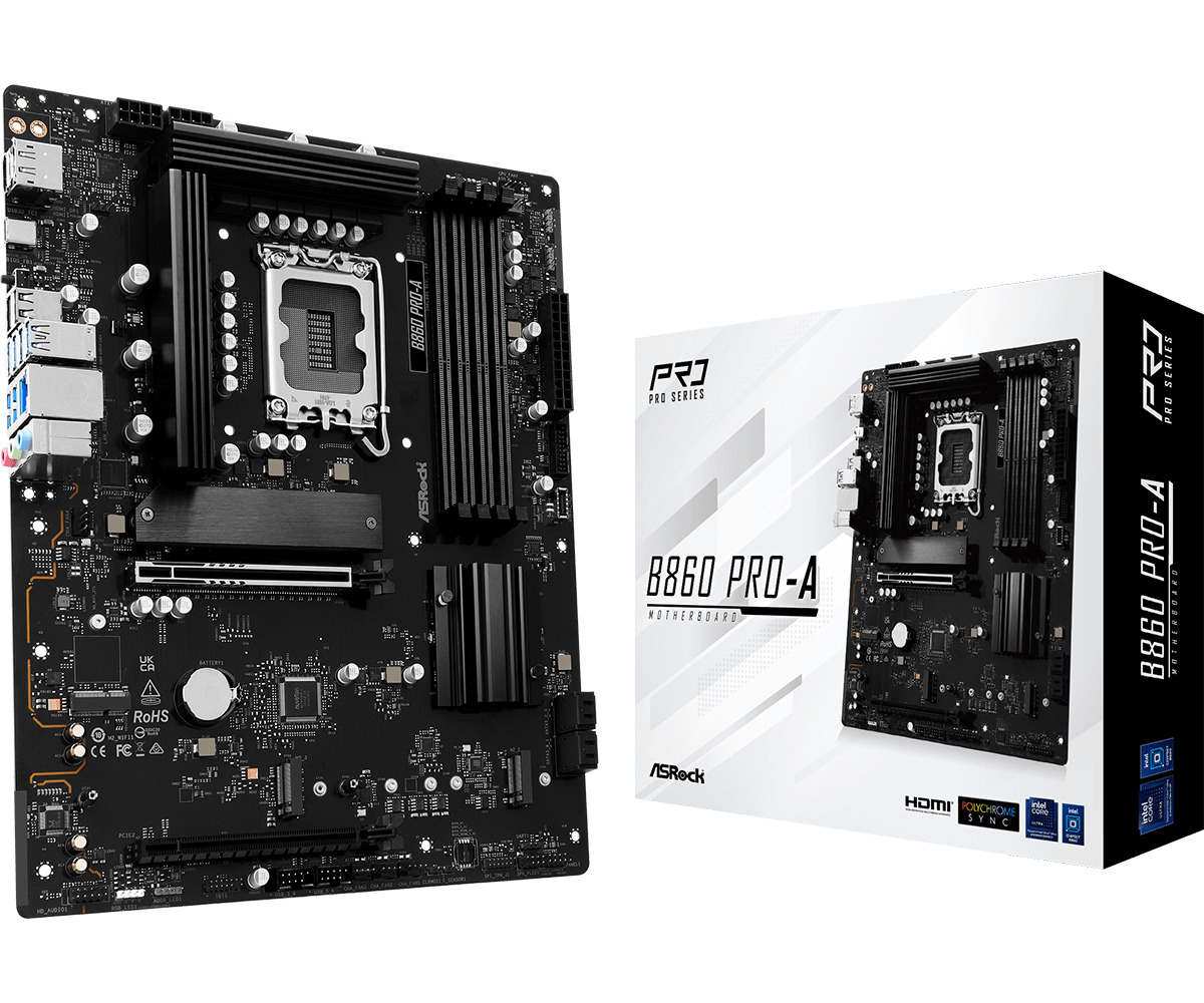 ASRock B860 Pro-A Motherboard ATX με Intel 1851 Socket