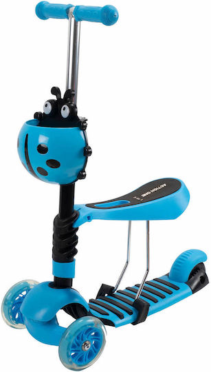 Action One Kids Scooter 3-Wheel with Seat Blue