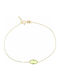 Mertzios.gr Women's Bracelet made of Gold 14K with Zircon
