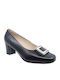 Leder Pumps Schwarz