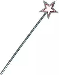 Carnival Wand Silver made of Plastic