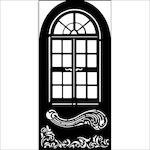 Thick Stencil 12x25cm Stamperia Masquerade Window