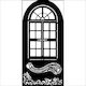 Thick Stencil 12x25cm Stamperia Masquerade Window