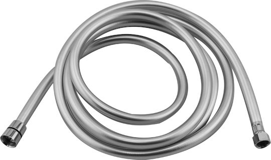 Shower Hose 1.5m 1/2'' 3/8'' Spiral Ø13mm Grey-Silver 198263