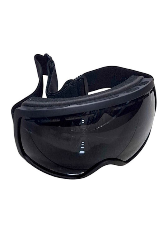 Ski- & Snowboardbrille Erwachsene Schwarz mit Linse Getönt in Schwarz Farbe
