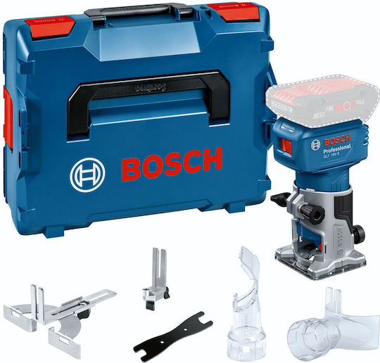 Bosch GLF 18V-8 Professional Trimmfräse 18V Solo mit Geschwindigkeitsregelung und mit Absaugsystem