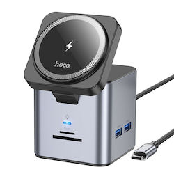Hoco HB49 USB-C Докинг станция с HDMI 4K PD Етърнет