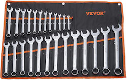 Set de chei combinate Vevor 25 piese metric 6 mm până la 32 mm cu husă rulabilă