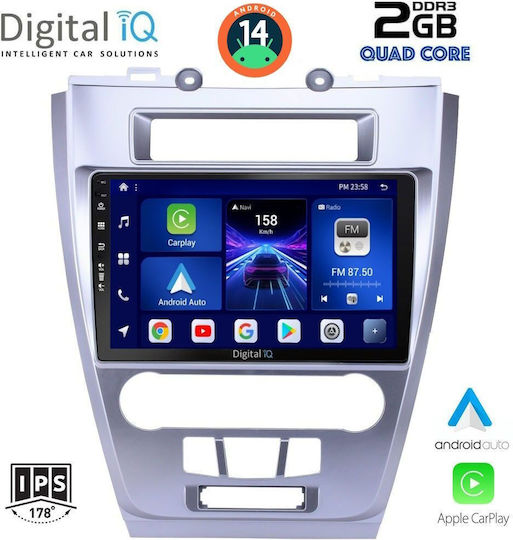 Digital IQ Ηχοσύστημα Αυτοκινήτου για Ford Fusion 2012-2017 (Bluetooth/USB/WiFi/GPS/Apple-Carplay/Android-Auto) με Οθόνη Αφής 10"