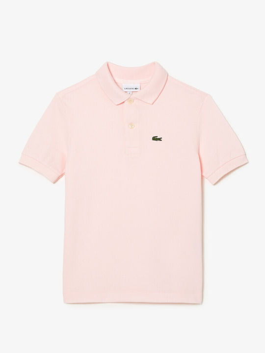 Lacoste Παιδικό Polo Κοντομάνικο Ροζ