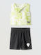 Set pentru copii cu șorturi Vară 2buc Lime - Black