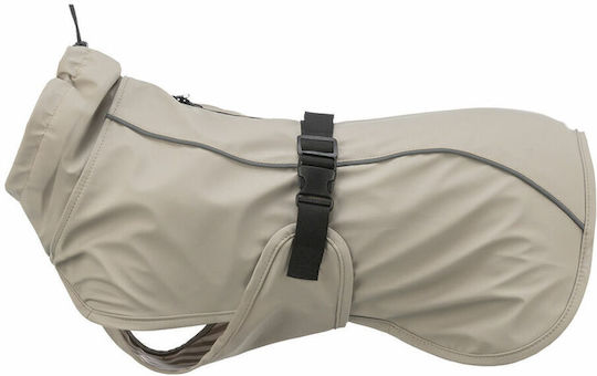 Trixie Husum Beige Waterproof / Windproof Dog Coat XSmall with 30cm Back Length