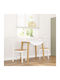 Dining Room Wooden Chair White 42.5x53.5x94cm 2pcs