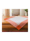 Linea Home Τραπεζομάντηλο Λινό Fleur Πορτοκαλί 140x140εκ.