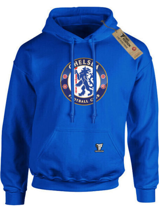 Hoodie Sweatshirt Athletic Takeposition Chelsea Logo Royal Blue 907-5614